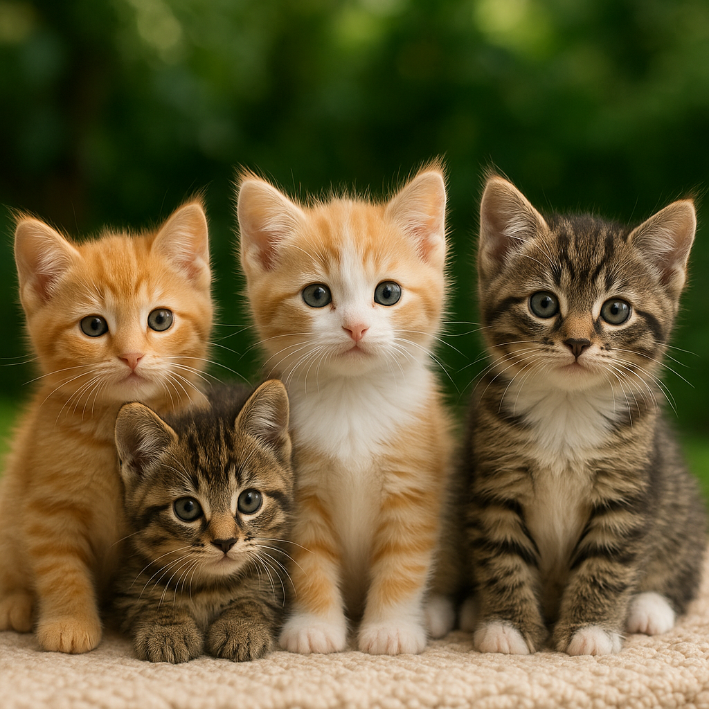 Unos gatitos adorables